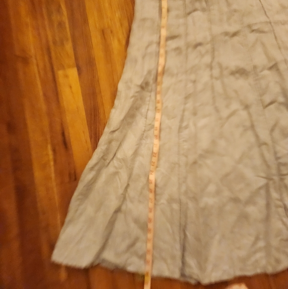 J. Jill Neutral Linen-Blend Midi Skirt in Light Taupe - Picture 5 of 11